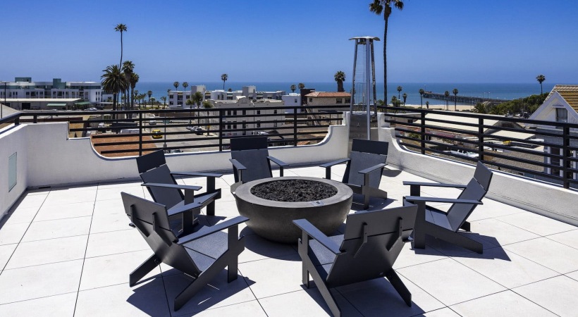 Spacious firepit with beach views firepit with beach views